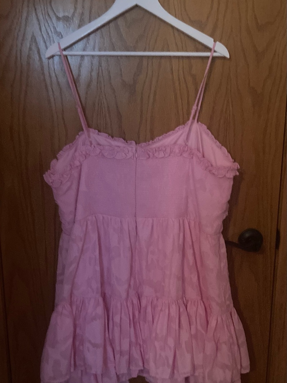 Arula Clairy Barbiecore Pink Ruffled Mini Dress 3X NWT - Picture 2 of 4